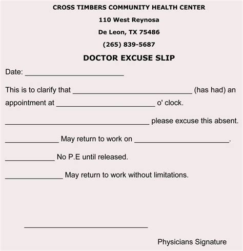 Make A Doctors Note Beautiful Fake Doctors Note Excuse Get Out Of Work