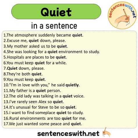 Make A Sentence Using Quietly