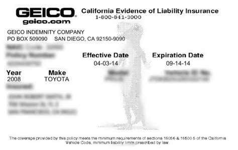 Make Fake Geico Insurance Card Online Free