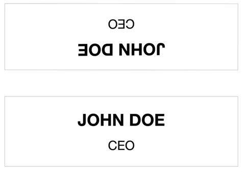 Make Name Tent with Google Docs Name Tent Template