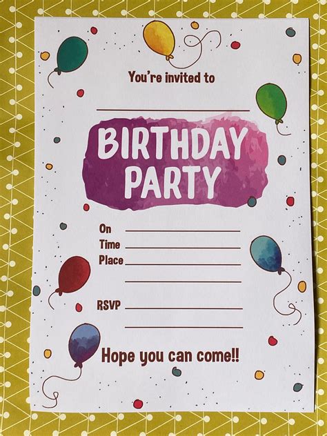 Make Printable Invitations