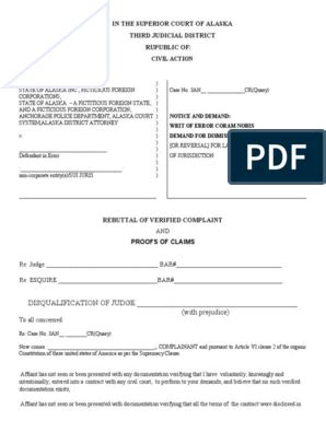 Make Them Prove It! File This Proof of Claim Form in The Court/case