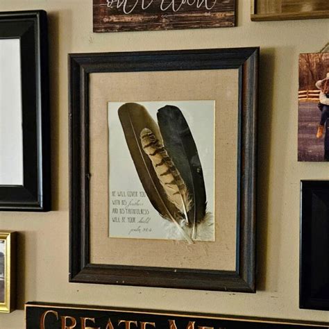 Make This Simple Feather Art Piece Perfect For Your Walls