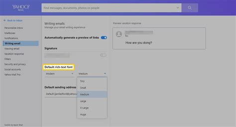 Make Yahoo! Mail Display Messages in a Larger Font