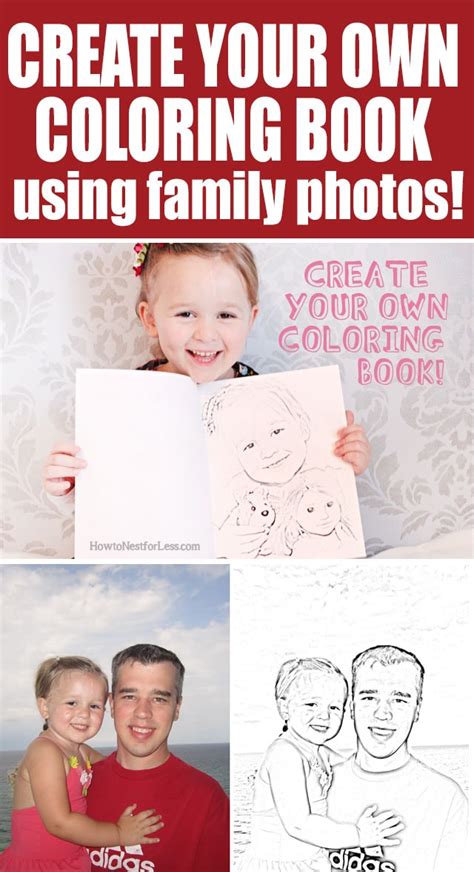 Make Your Own Coloring Book with Family Photos How to Nest for Less™