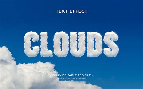 Make a Cloud Text Effect in Design Bundles