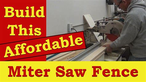 Make a Miter saw fence from aluminum extrusion - YouTube