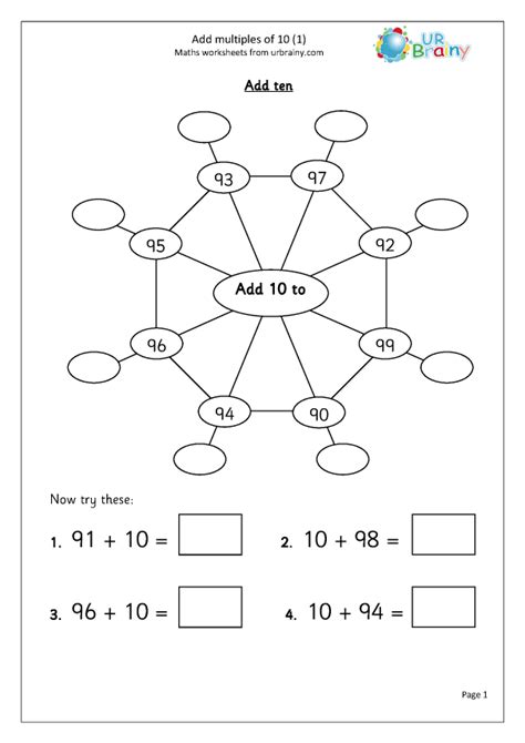 Make a Multiple of 10 to Add Worksheet