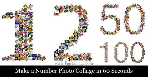 Make a Number Photo Collage in 60 Seconds FigrCollage