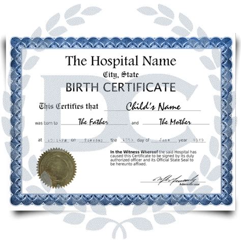 Make a fake birth certificate - Fabulous Fun Fake Documents