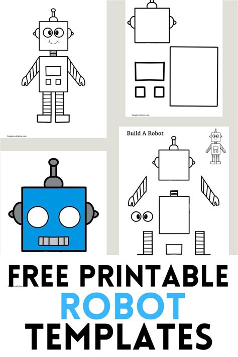 Make a robot with FREE printable templates! A super easy robot craft