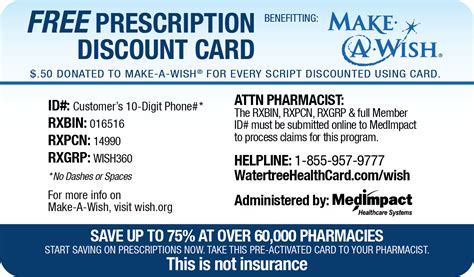 Use this card for discounts of up to 80% on most prescription drugs at over 70,000 U.S. pharmacies. Get discounts for every member of your family, including pets! No expiration. No fees or obligations. No credit card required.