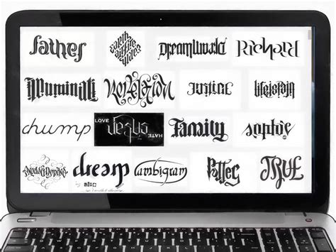 An ambigram is a word or design that retains meaning when v