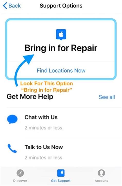 Make an appointment with apple repair. 