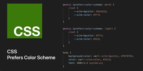 Make color theme used for prefers-color-scheme CSS feature