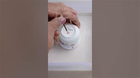 Make drainage hole in ceramic pot without drill machine. #shorts