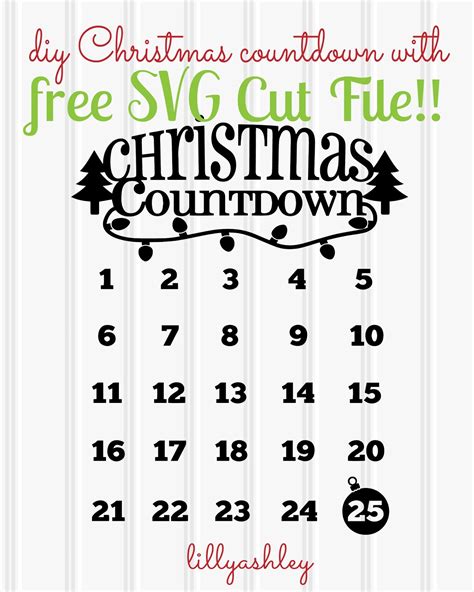 Make it Create by LillyAshley...Freebie Downloads Christmas Countdown