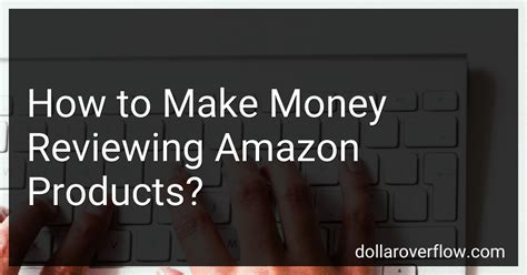 Make money reviewing amazon products. The Complete Guide to Making Money Reviewing Products on Amazon. If you’re looking for a way to earn some extra cash from home, becoming a product reviewer on Amazon could be a great option. From my experience reviewing dozens of products over the past year, I’ve found it’s a relatively … 