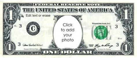 Make your own dollar bill template. Printable play money templates for token economy system. Personalize with your child's photo. Ideal for parents and teachers. Free instant download! 