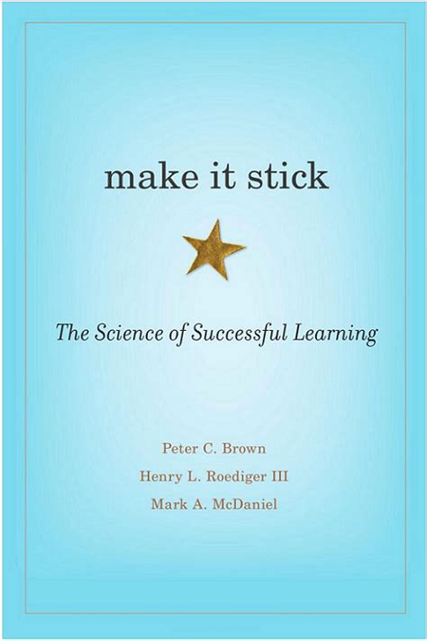 Read Make It Stick The Science Of Successful Learning By Peter C Brown