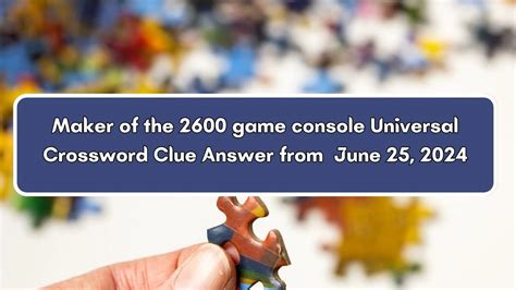 Maker of the Dreamcast game console - crossword puzzle clues …