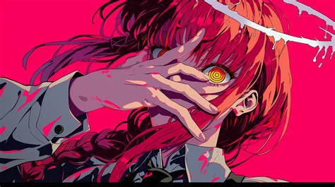 Makima wallpaper.  Makima is a character from Chainsaw Man.  Download f...