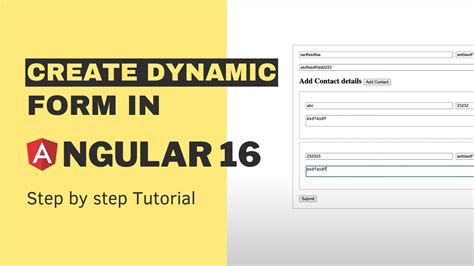 Making Dynamic Forms
