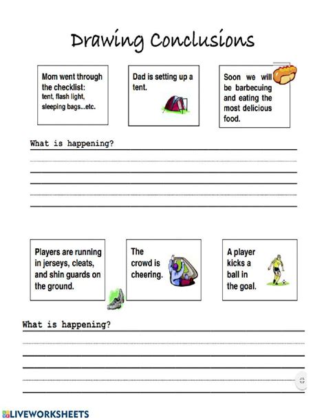 Making Inferences and Drawing Conclusions Reading Worksheet Making