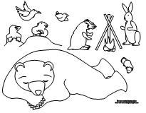 Making Learning Fun The Bear Snores On Coloring Pages