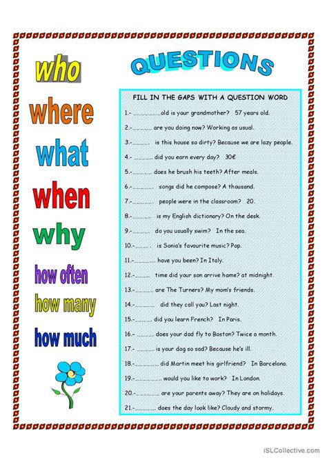 Making Questions In English Pdf