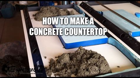 Making a Concrete Countertop with Sink- Complete Steps