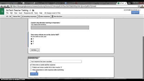 Making a Google Form with conditional text YouTube