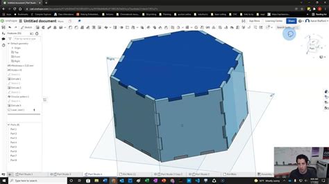 Making a hexagon box: Designing for laser cutting in Onshape, …