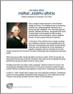 Making music fun composer biography examples