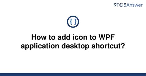 Making shortcut in WPF application corrupts original icon