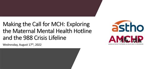 Making the Call for MCH: Exploring the Maternal Mental Health …