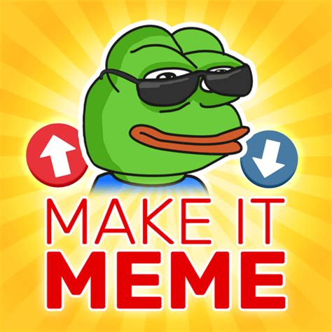 Making up memes. Make it Meme - The online meme party game. Frequently Asked Questions. How can we help you? 1. How does the Meme Buddy work? Once per round you can award your … 