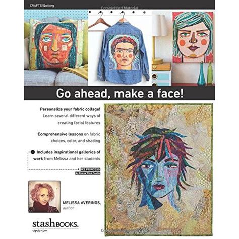 Read Online Making Faces In Fabric Workshop With Melissa Averinos  Draw Collage Stitch  Show By Melissa Averinos