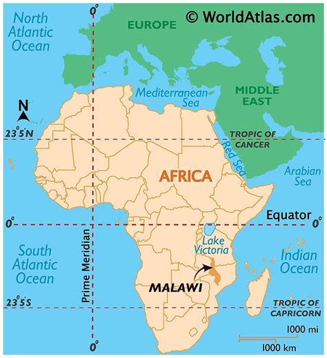 Geografia. O Malauí é um país sem li