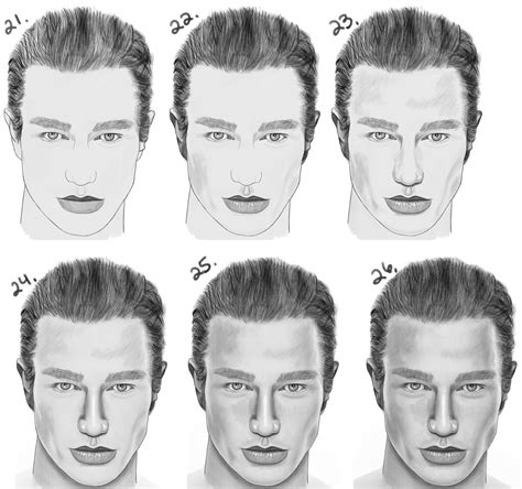 Male Faces Drawing
