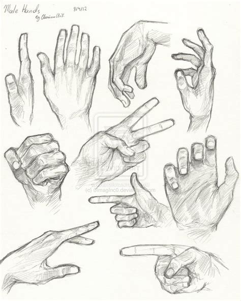 Male Hand Drawing
