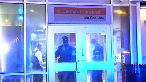 Male in hospital after CTA Red Line shooting near Cermak-Chinatown stop