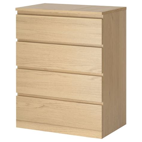 Malm 4 drawer. Ample storage space is hidden neatly under the bed in 4 large drawers. Perfect for storing duvets, pillows and bed linen. The storage boxes are easy to roll out and in thanks to the castors on the base. MALM bed storage boxes work perfectly with MALM bed frame. They fit neatly into the space under the bed and will be flush against sides. 