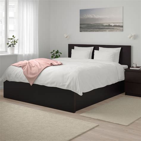 Malm queen bed. High bed frame/4 storage boxes, white/Lönset, Queen. $499.00. Previous price: $619.00. Price valid from Apr 4, 2024. (400) Mattress and bedlinens are sold separately. Choose color White. Choose size Queen. 
