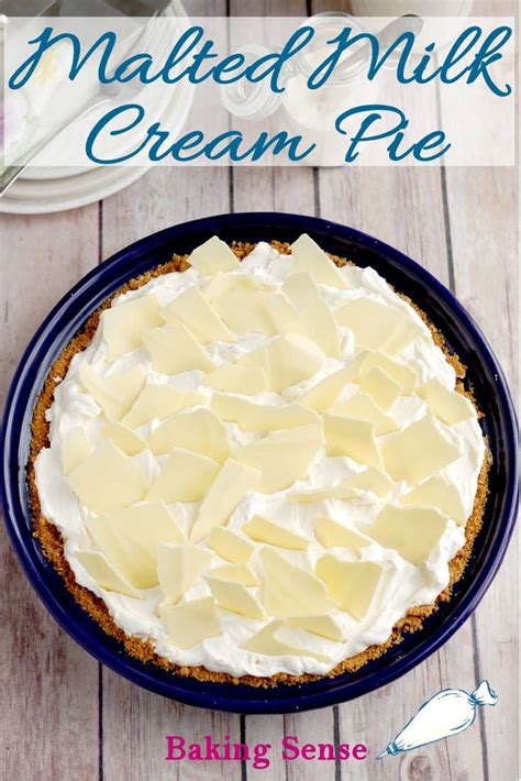 Malted Milk Cream Pie is Sweet Comfort Food