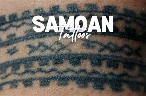 Malu Tattoo A Symbol of Samoan Pride