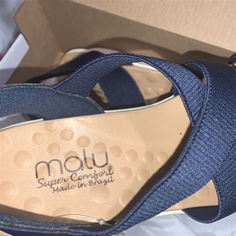 Malu shoes brazil. Shop happyeshop133's closet or find the perfect look from millions of stylists. Fast shipping and buyer protection. Malu Made In Brazil Alana 1 Navy 2 Band Wedge Sandals Super Comfort NIB NWT Bundle to Save Check out many other bags totes satchels backpacks weekenders wallets wristlets crossbody purses cosmetic cases iPhone cases earrings necklaces rings beach towels bath hand towels ... 