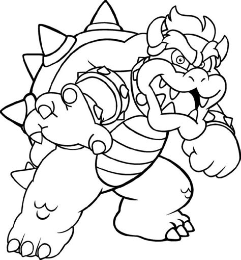 Malvorlagen Super Mario Bowser