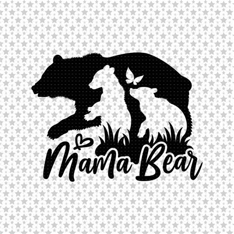 Mama Bear SVG, Momma Bear SVG, Free SVG Files - SVG Nation