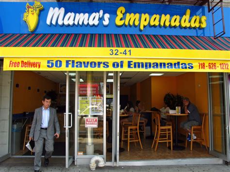 Mamas empanadas. Mama's Empanadas Located in Jackson Heights neighborhood of Queens. Mama's Empanadas is open Today. Wednesday March 13th from 11:00 am -until 09:00 pm Delivery, Restaurants offering Alcohol/Beer/Wine is available. Serving Latin Cuisine. 76-17 Roosevelt Ave , 11372 718-899-8529 Wednesday: 11:00 am - 09:00 pm 